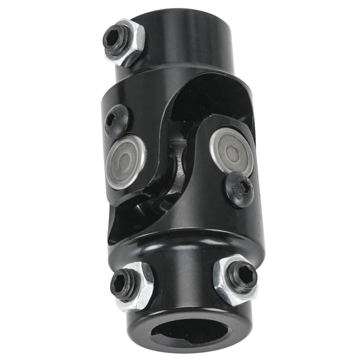 Solidspare Black Steering Box U Joint 36" Steel Steering Shaft & 3/4" Support Bearing GM
