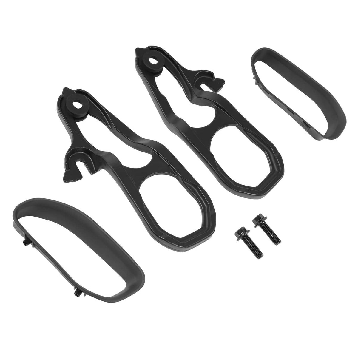 Solid Spare New Front Car Tow Hooks Left Right w/ Hardware Black For Ram 1500 DT 2019-2024