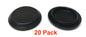 20 1-1/4" Inch Black Plastic FLUSH MOUNT HOLE PLUG - Sheet Metal Auto Body Panel