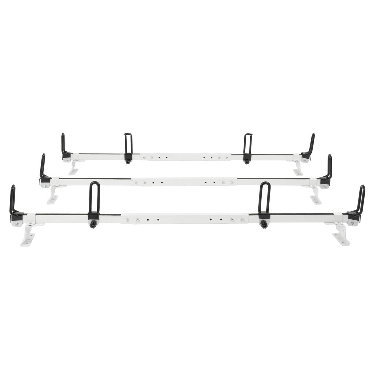 Solid Spare 3-Bars Cargo Van High Ladder Roof Rack For Nissan NV 1500 2500 3500 750 lbs