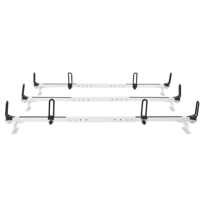 Solid Spare 3-Bars Cargo Van High Ladder Roof Rack For Nissan NV 1500 2500 3500 750 lbs