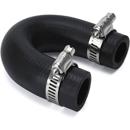Solidspare LS Heater Core Bypass Delete Hose Coolant Crossover w/ Clamps For Chevy Pontiac