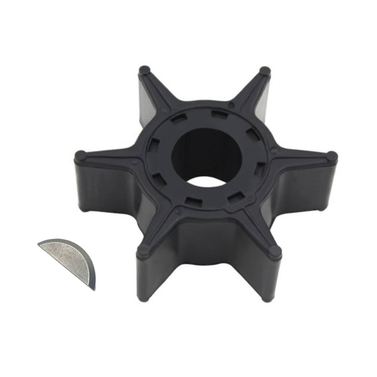 Solid Spare Water Pump Impeller with Key for YAMAHA 20D/25N 6L2-44352-00 18-3065 CEF 500384
