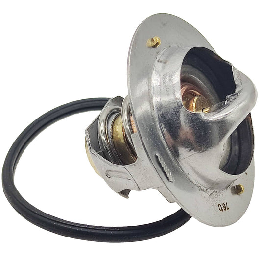 Solid Spare 76℃ 168.8℉ Thermostat 5292744 Fit for Cummins Dodge 03-07 Ram 2500 3500 5.9L 24V