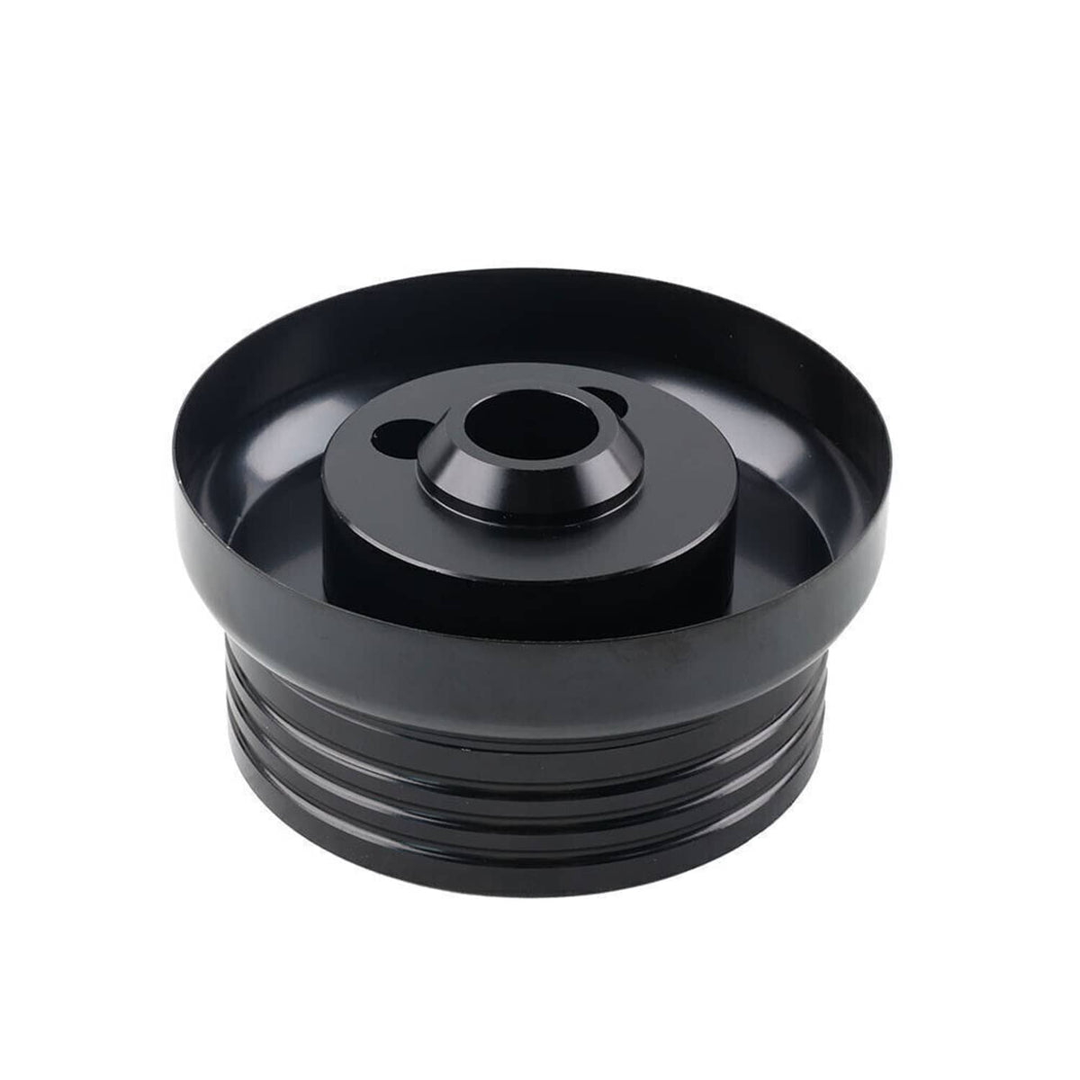 Solidspare For GM Chevy 5 & 6 Hole Steering Wheel Hub Adapter Flaming River Ididit BlacK