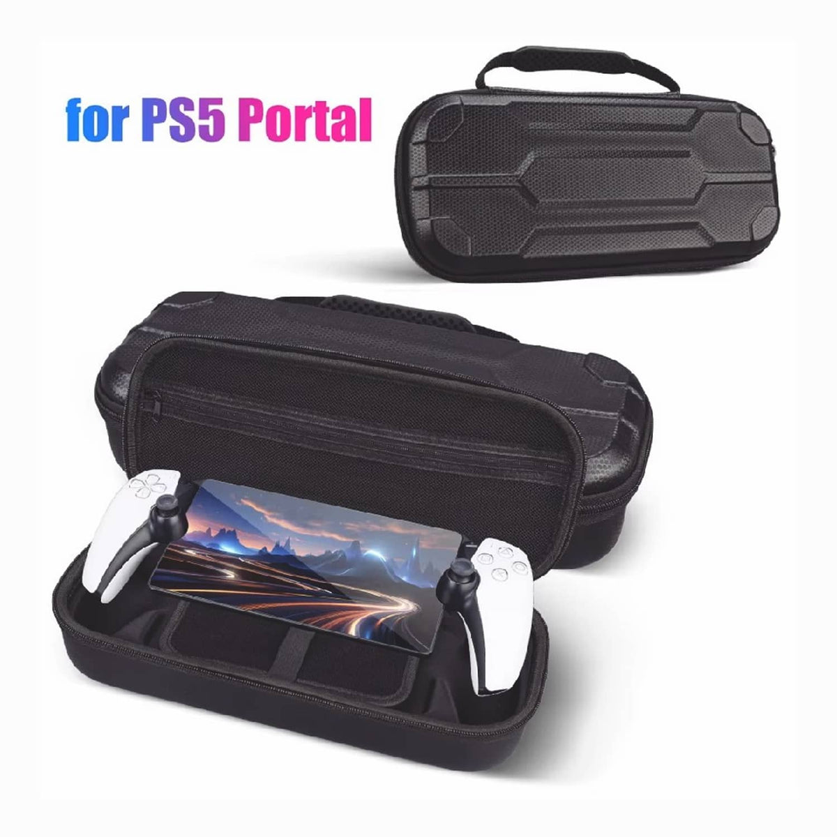 Solid Spare Carrying Case for Playstation Portal Remote Player, Hard Shell Protective Cover