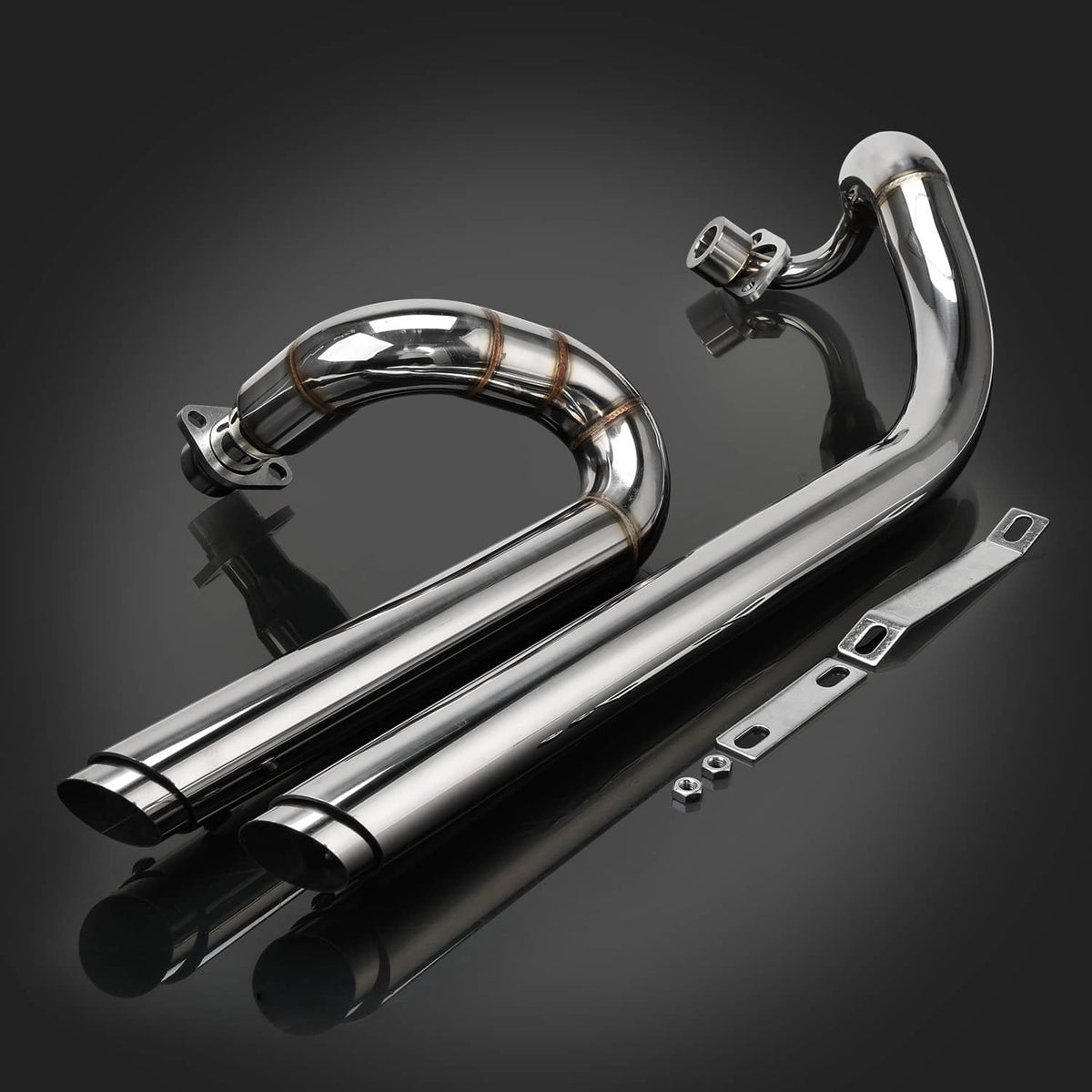 Solidspare For Yamaha V Star 650 XVS650A Classic XVS400 XVS650 Exhaust Muffler Pipe System