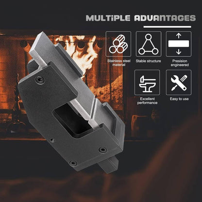 Solidspare 5Pcs Blacksmith G2 Guillotine Tool, Blacksmith Slash Fullering Tool w/Flat Dies