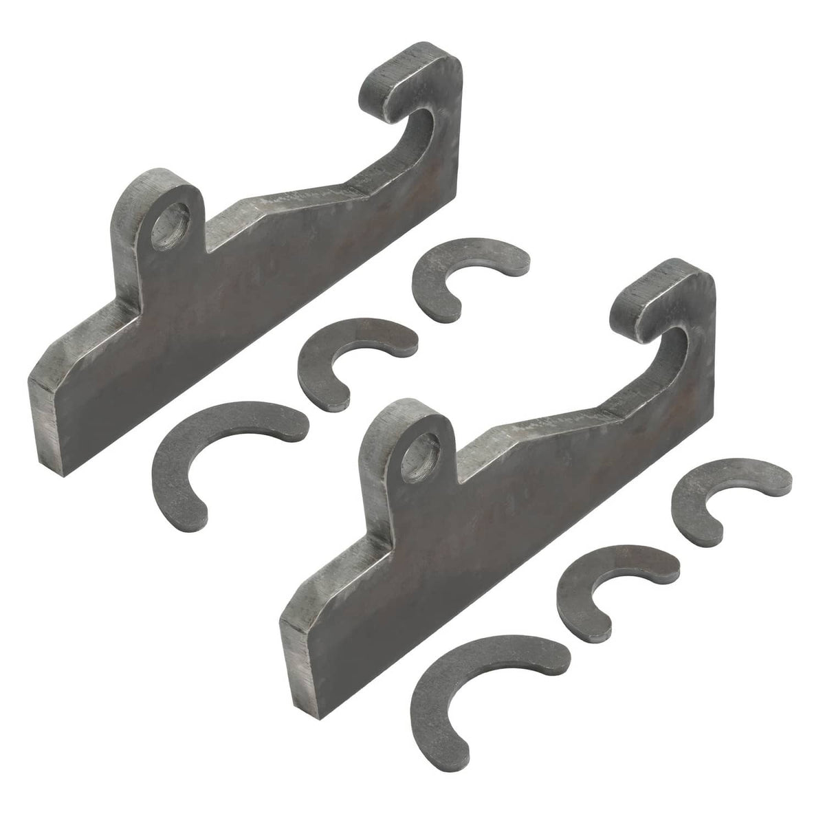 Solidspare 2PCS Quick Attach With Wear Ears Loader brackets Coupler For JRB 416 Blank Steel