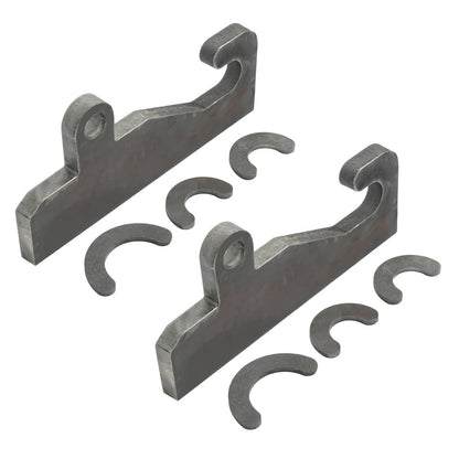 Solidspare 2PCS Quick Attach With Wear Ears Loader brackets Coupler For JRB 416 Blank Steel
