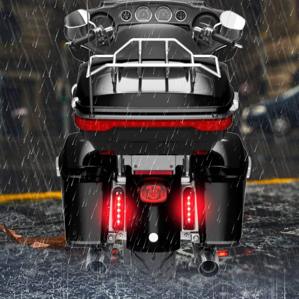 Solidspare Saddlebag LED Filler Lights Run Brake Turn Signals Fits For Harley Touring 14-24