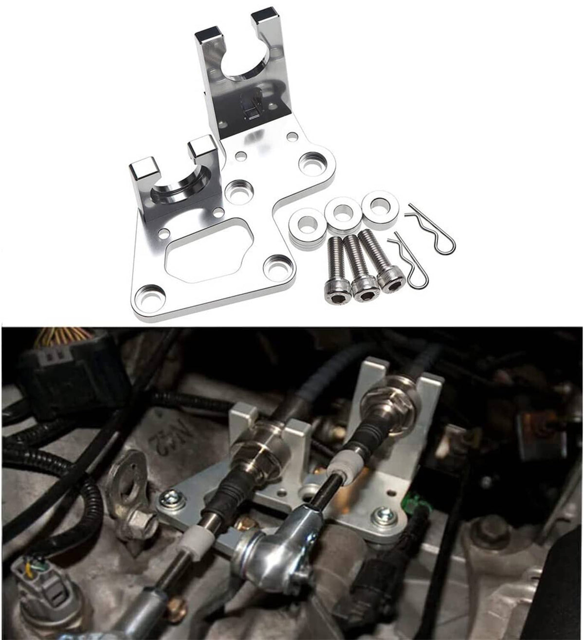 Solidspare Trans Shifter Cable Bracket For Honda Acura Civic Si K20 K24 K-Series RSX EP3