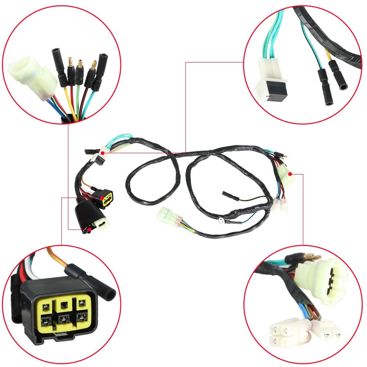 Solidspare Wire Harness Ignition Coil CDI Stator Gasket For Honda 400EX TRX400EX 1999-2004