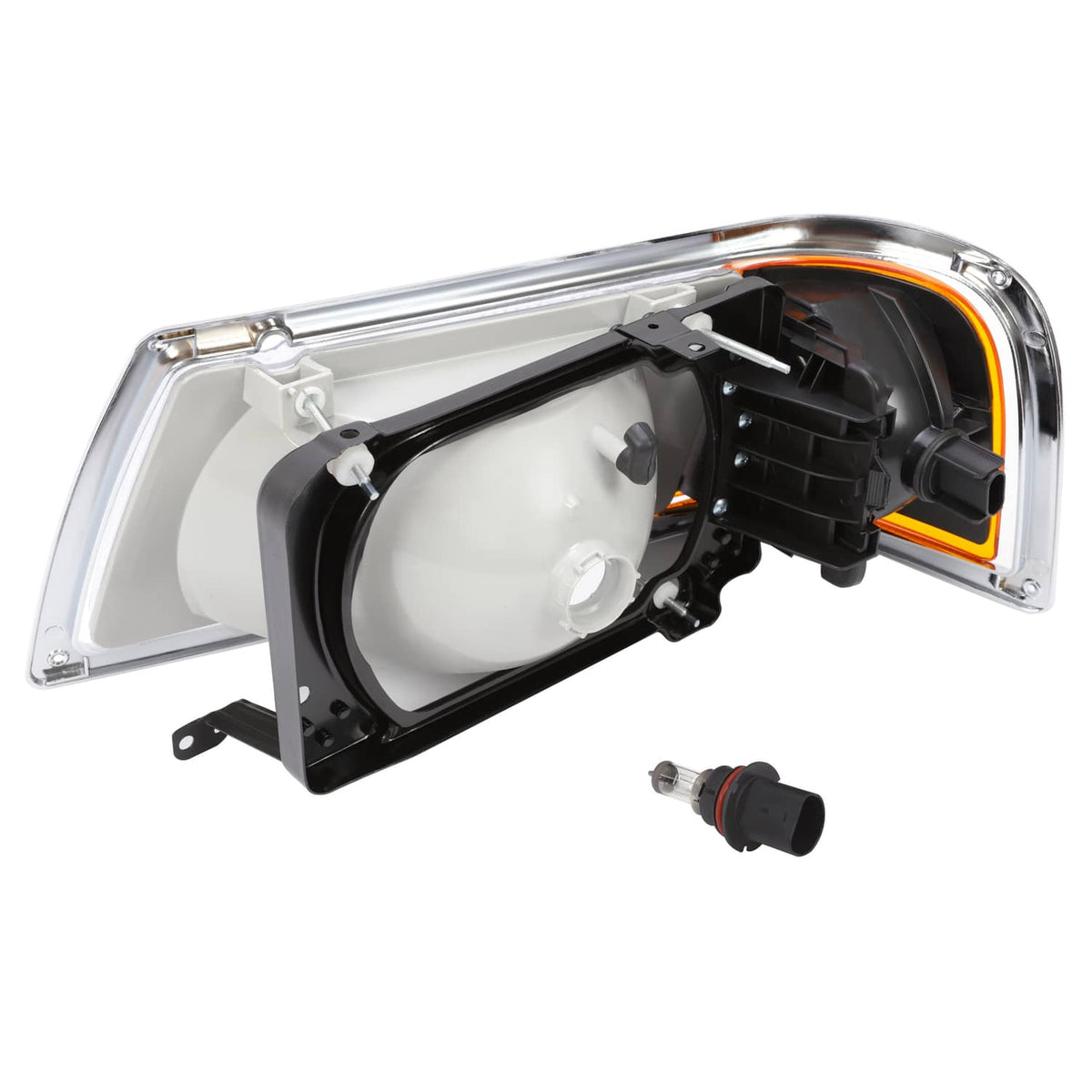 Solid Spare Headlight&Corner Light For Peterbilt 375 385 w/Wire Harness&Bulb Passenger Side