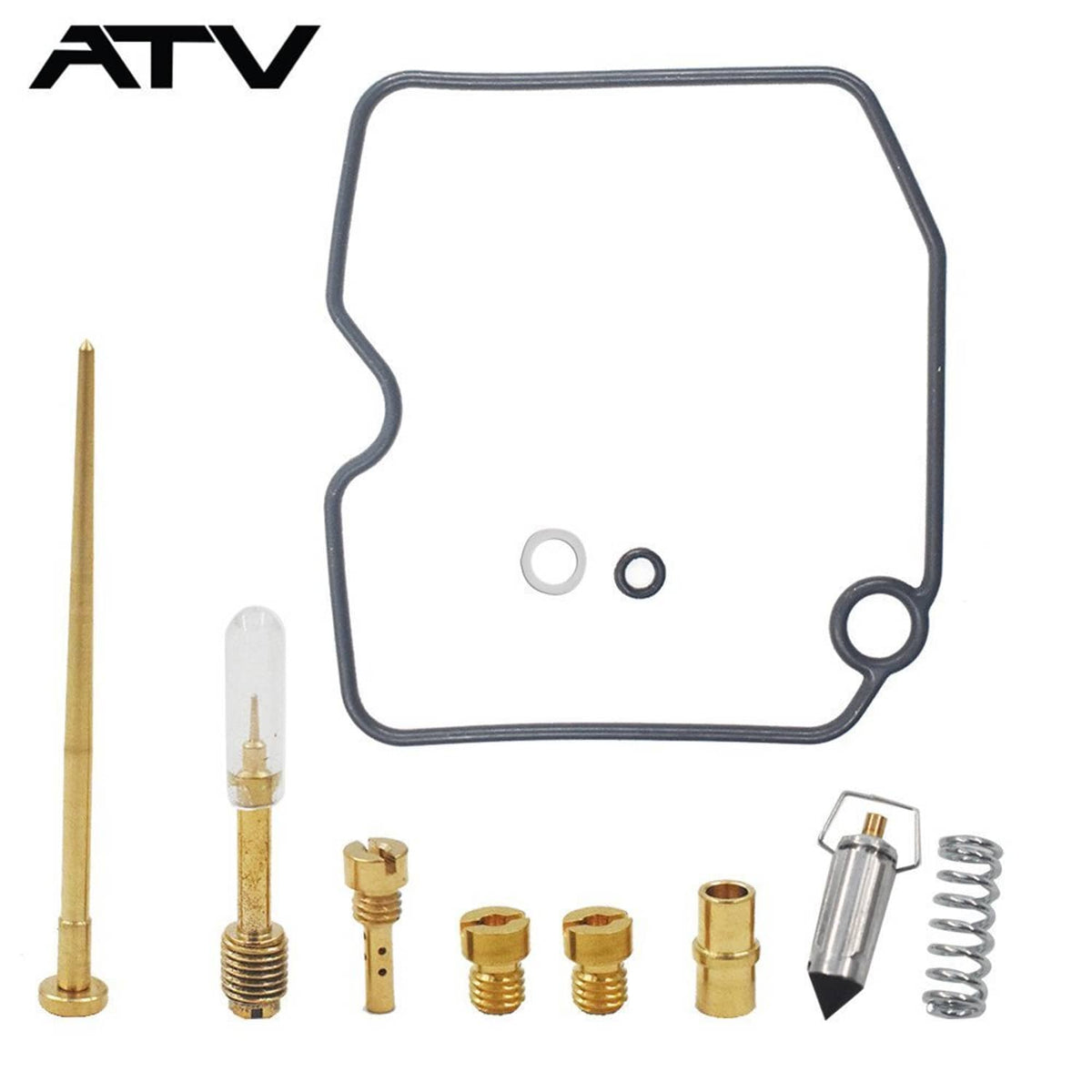 Solidspare CARBURETOR Repair KLF 400 For Kawasaki KLF400 Bayou 1996-1999 Carb Rebuild Kit