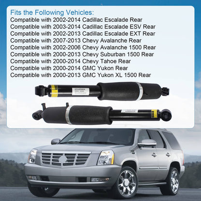Solidspare Air Shocks Struts & Compressor Fit Cadillac Escalade Suburban Yukon Front & Rear