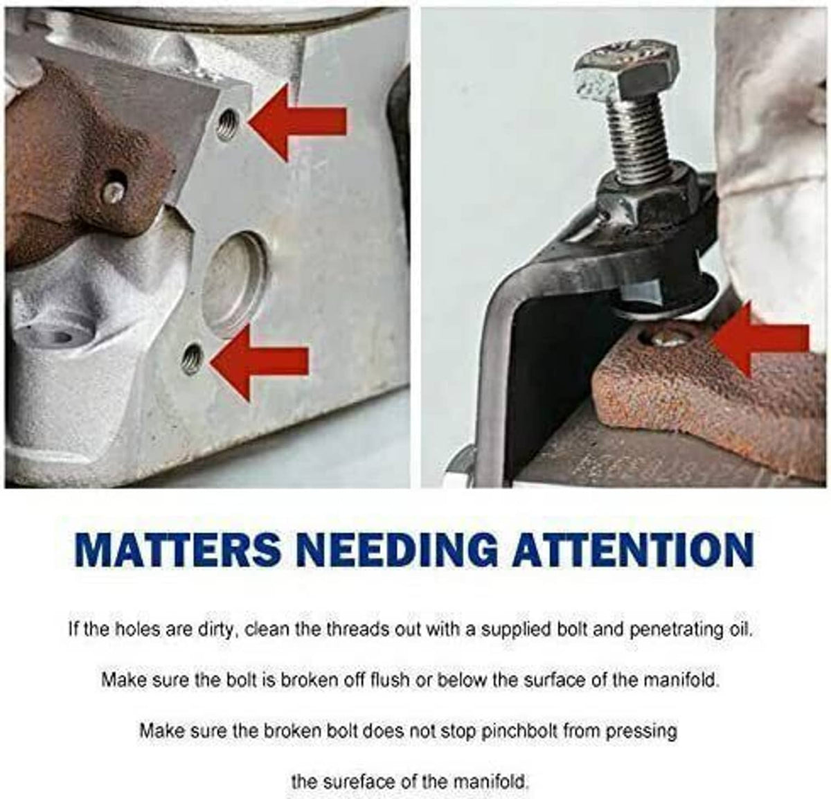 Solidspare New Exhaust Manifold Bolt Repair Kit For Newer GM Trucks & SUV 4.8/5.3/6.2/ 6.0L