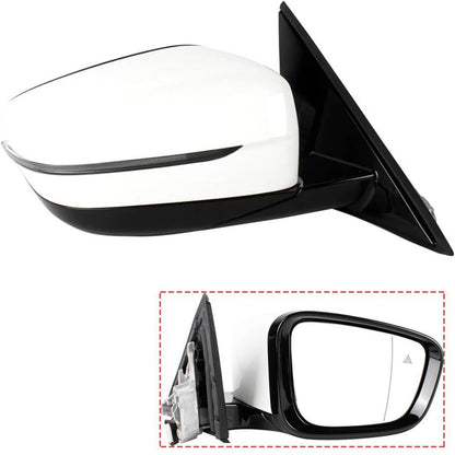 Solidspare New Passenger Side Mirror w/Blind Spot White For 2019-2023 BMW 320i 330i 330e