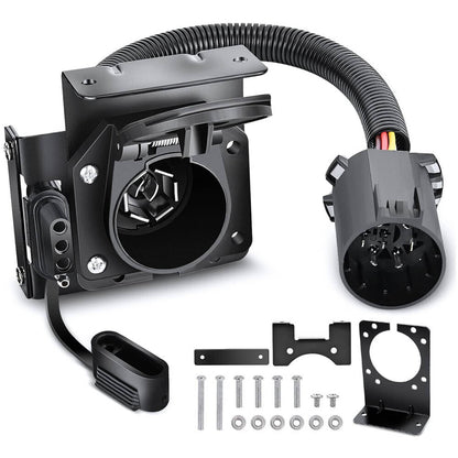 Solidspare For Chevy Silverado 1500 2500 7 Way Trailer Wiring Harness 4 Way Flat Plug Kit