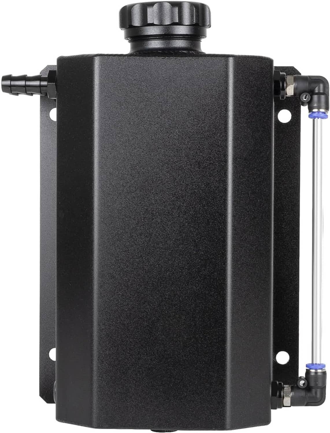 Solidspare Aluminum 2L Radiator Coolant Overflow Water Bottle Expansion Reservoir Tank +Cap