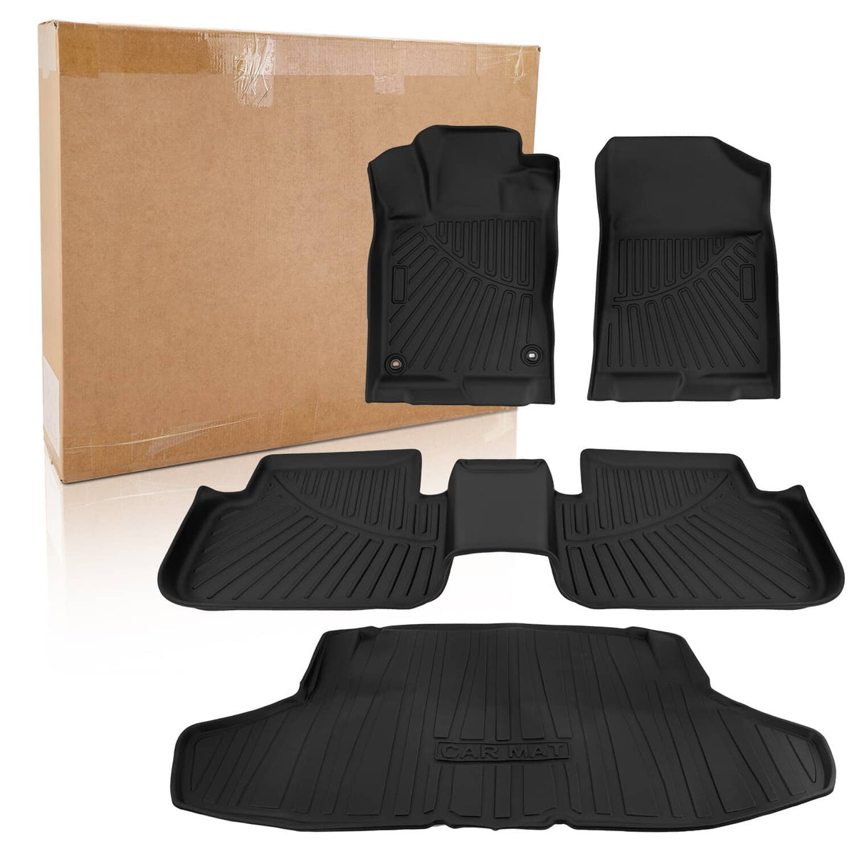 Solidspare 3D Molded Floor Mats & Cargo Liner For Honda Civic Sedan 2022-2025 All Weather