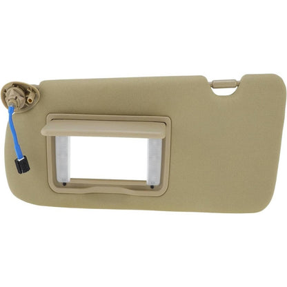 Solidspare Left Driver Side Sun Visor Beige w/Mirror & Light For 2017-2022 Honda CR-V CRV