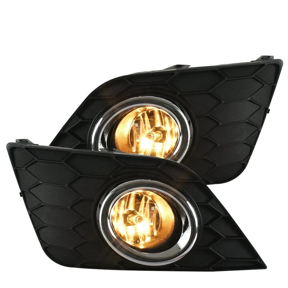 Pair of Front Fog Lights Bumper Lamps w/Switch kits For 2016-2019 Nissan Sentra