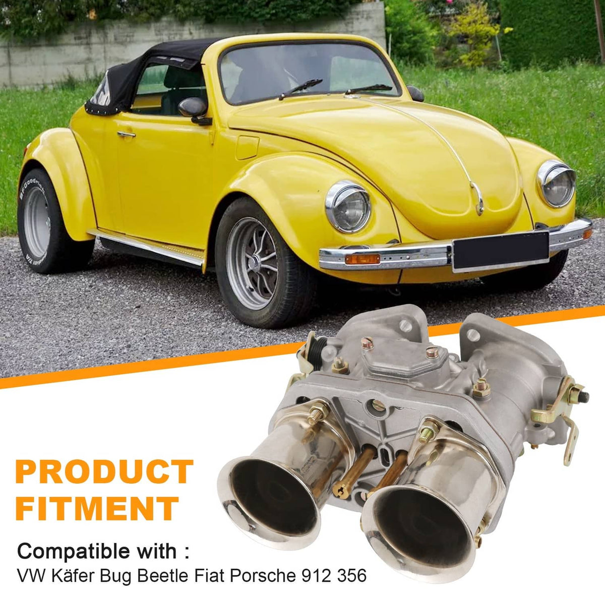 Solidspare Carburetor Engine 2 Barrel For WEBER 40 IDF For Bug Volkswagen Beetle Fiat