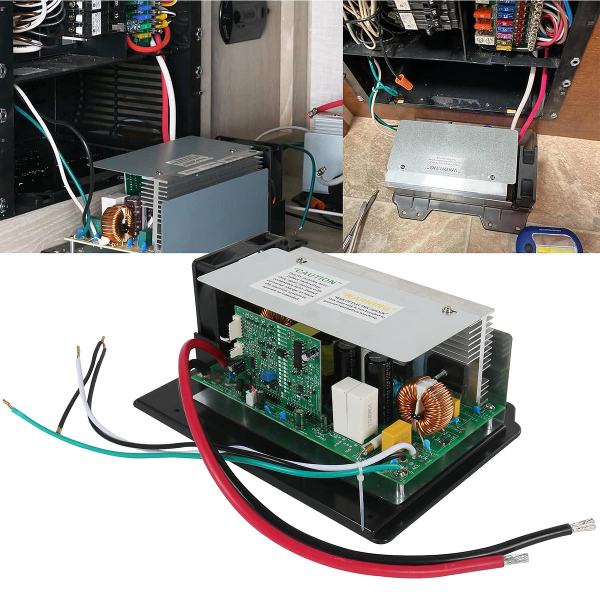 Solidspare WF-8955-AD-MBA RV Power Converter 55 Amp DC Main Board Assembly for WF-8955