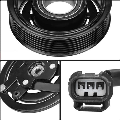 Solidspare AC Compressor Clutch 12V Kit w/7-Groove for Honda Civic 2016 2017-2021 L4 2.0L