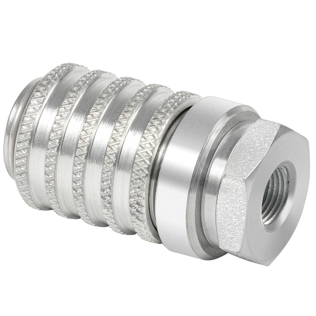 Solidspare PD222 Series PD Steel Test Port and Diagnostic Equipment Quick Coupler, 1.67" L