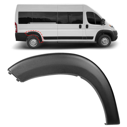 Solid Spare Fits 2019-22 Ram ProMaster 1500-3500 Rear Right Wheel Fender Flare Trim Molding