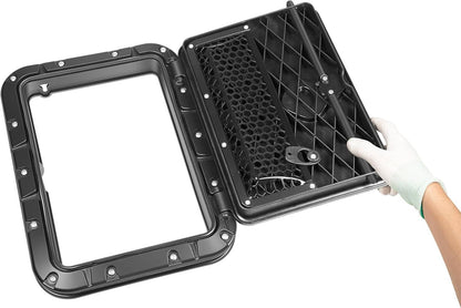 Solid Spare 71707003 Rectangular Twist and Seal Hatch Kit for Hobie Pro Angler Kayaks 2013+