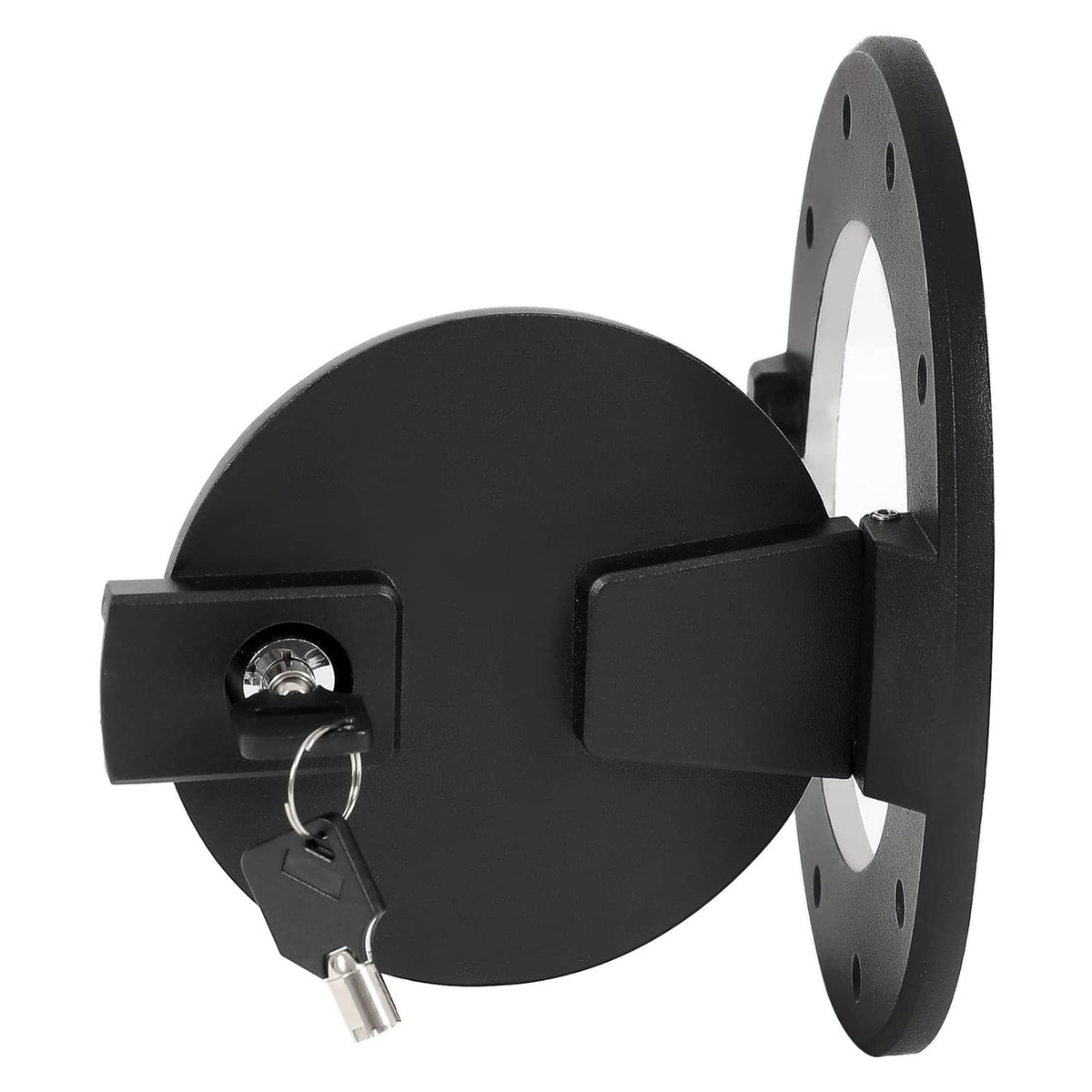 Solid Spare For Hummer H2 2003-2009 Locking Fuel Door Gas Tank Cap Cover ALUMINUM Black New