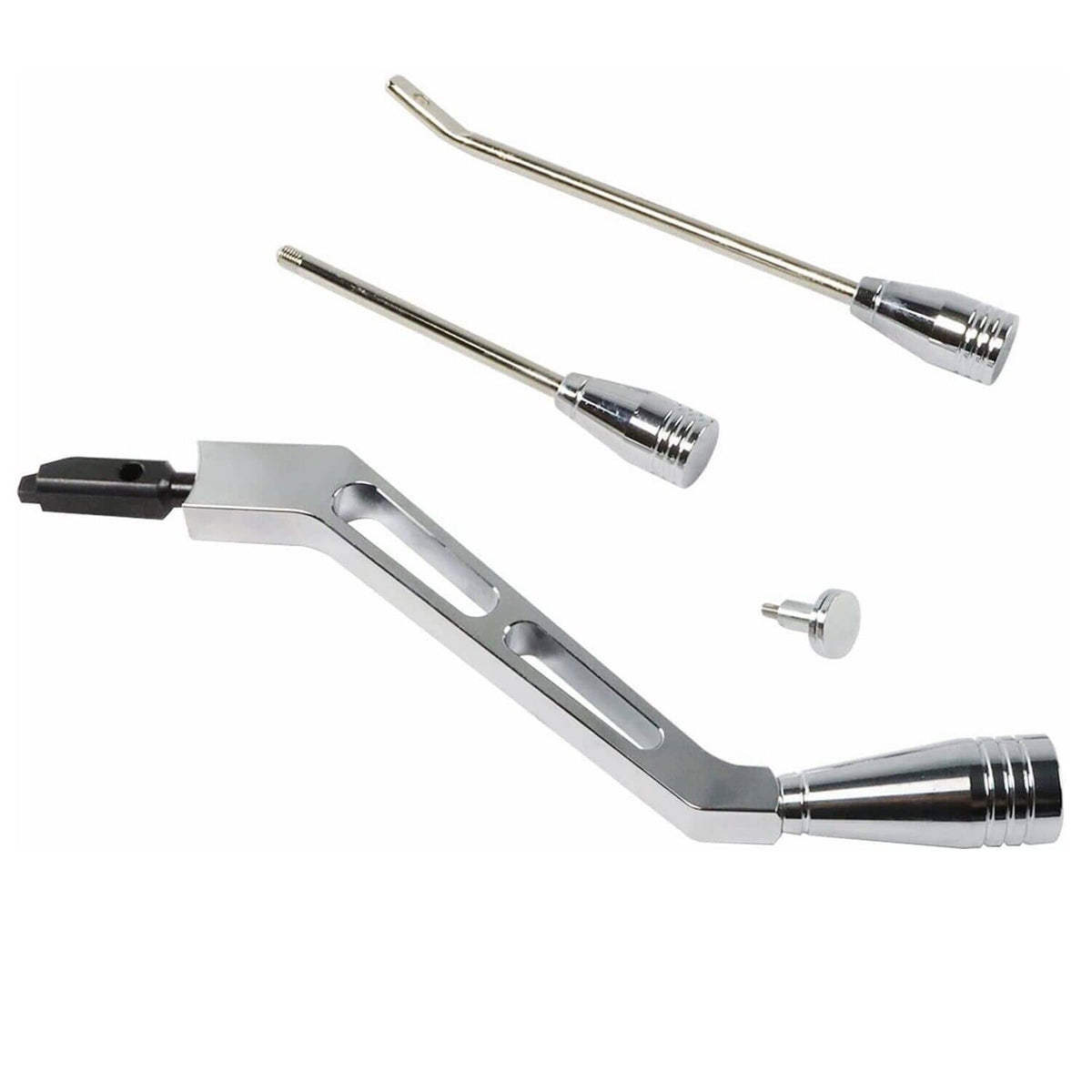 Solidspare Column Shifter Lever Turn Signal Hazard Tilt Kit Polished For GM Chevy Buick New