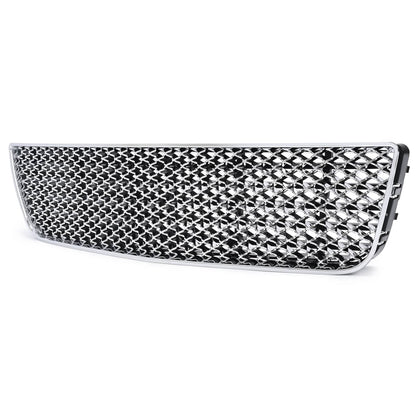 Solid Spare For 06-16 Chevy Impala/Limited Chrome Mesh Style Front Upper+Lower Bumper Grille