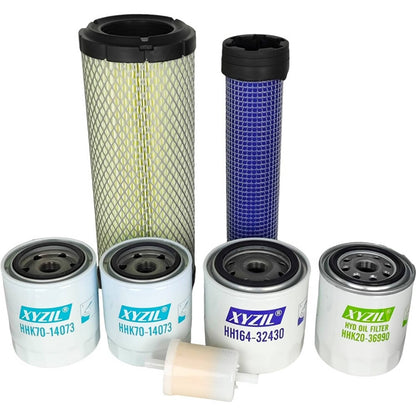 Solid Spare Maintenance Filter Kit 77700-01820 for Kubota RTV1100 (S/N =31002)