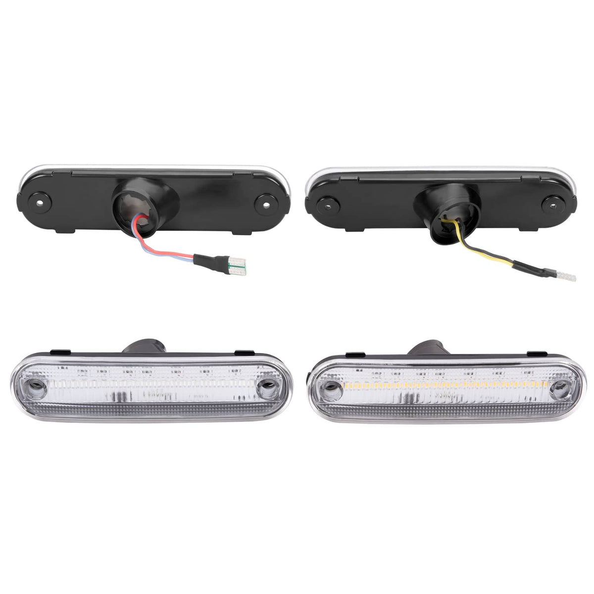 Solid Spare LED Front Rear Side Marker Lights Clear For Mazda Miata 1990-1997 MX-5 1999-2005