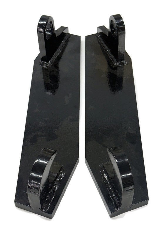2pc Mounting Weld On Brackets for Root Rake Rock Stump Grapple Bucket Attachment