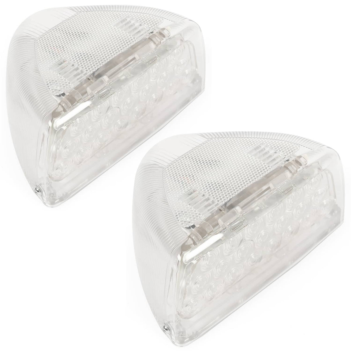 Solid Spare Pair 31 LED Turn Signal Light -Amber LED/Clear Lens RH LH For Peterbilt 379 359