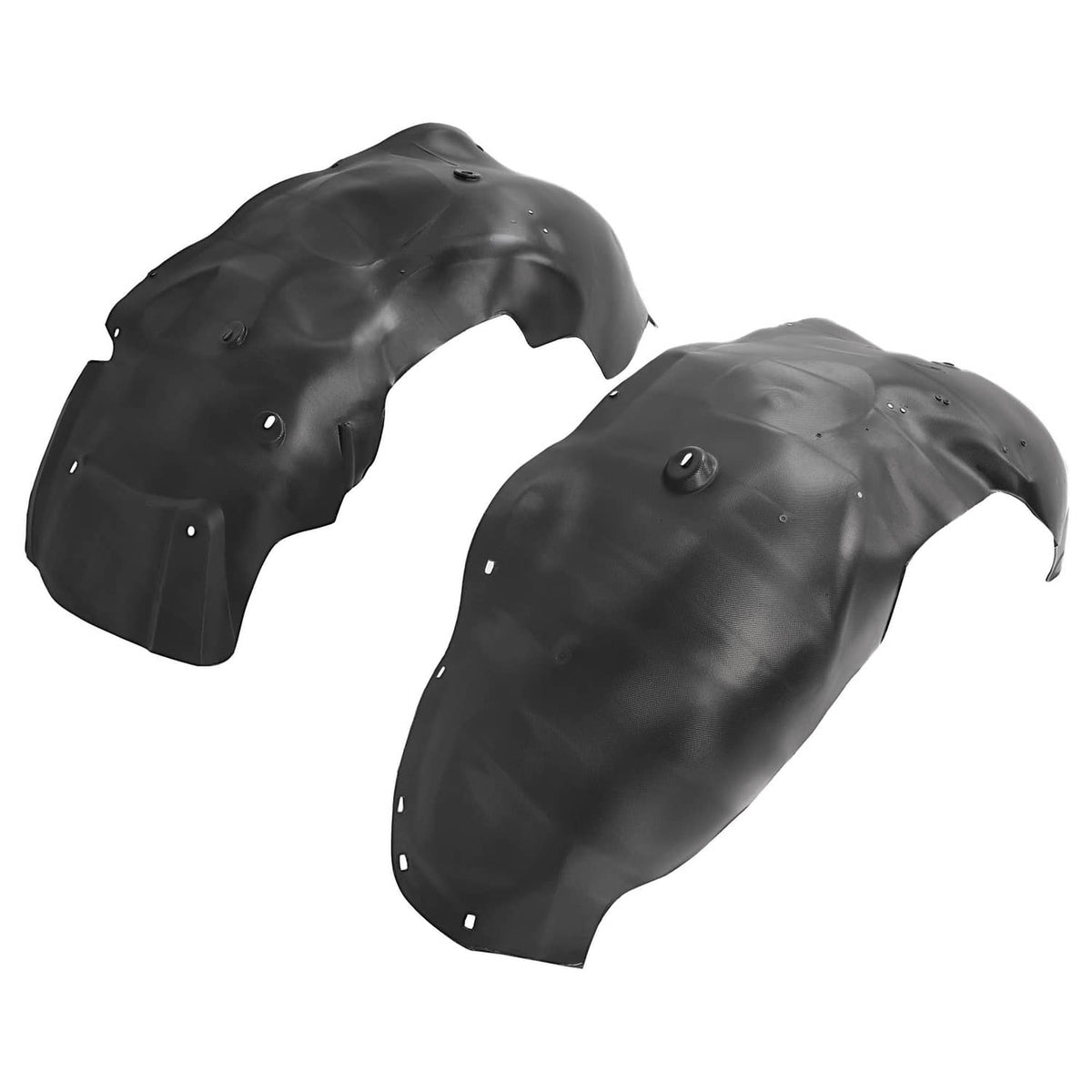 Solid Spare Front Driver & Passenger Side Inner Fender Liners For 07-13 Chevy Silverado 1500