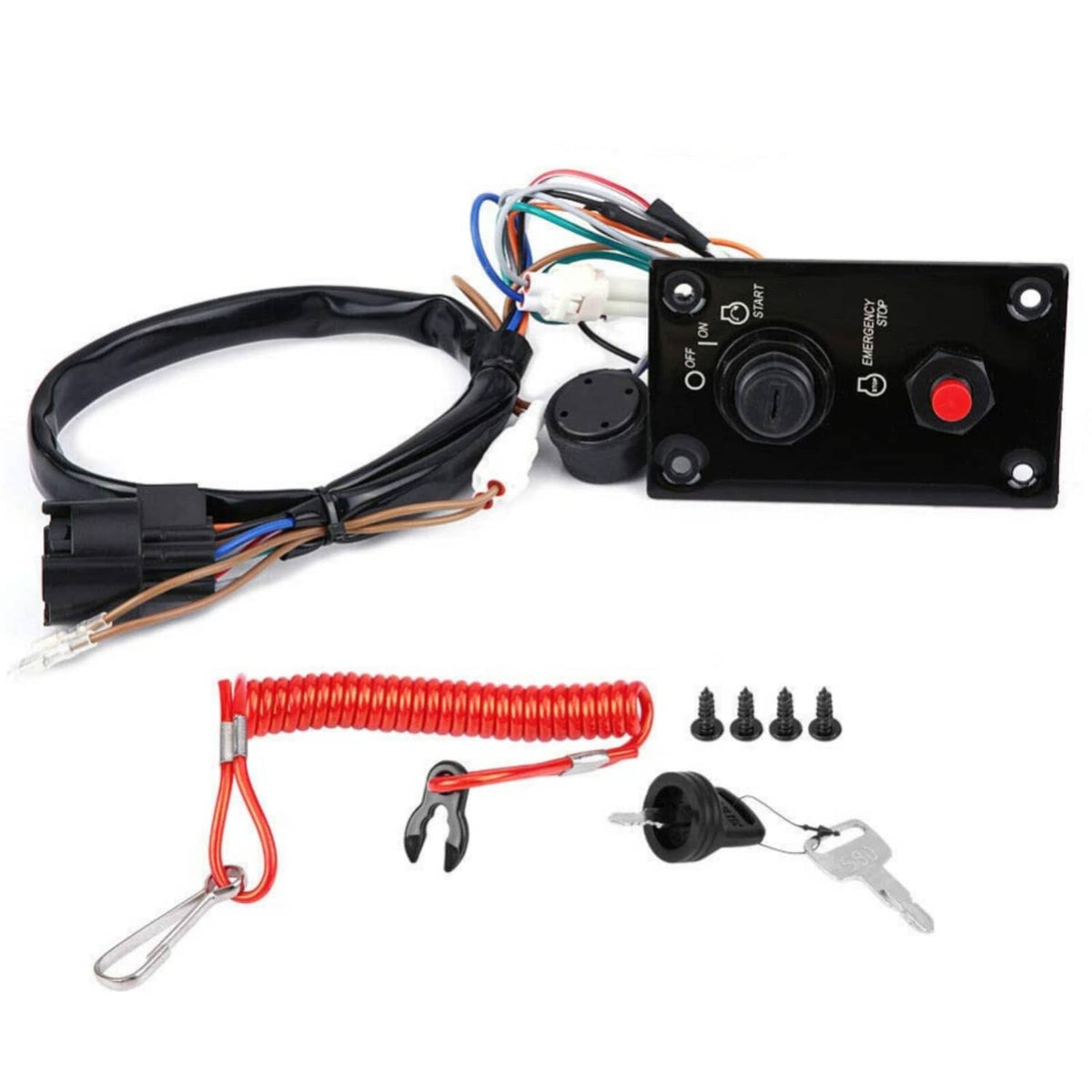 Solid Spare Outboard Single Ignition Key Switch Panel For Suzuki Outboard Engine 37100-96J24