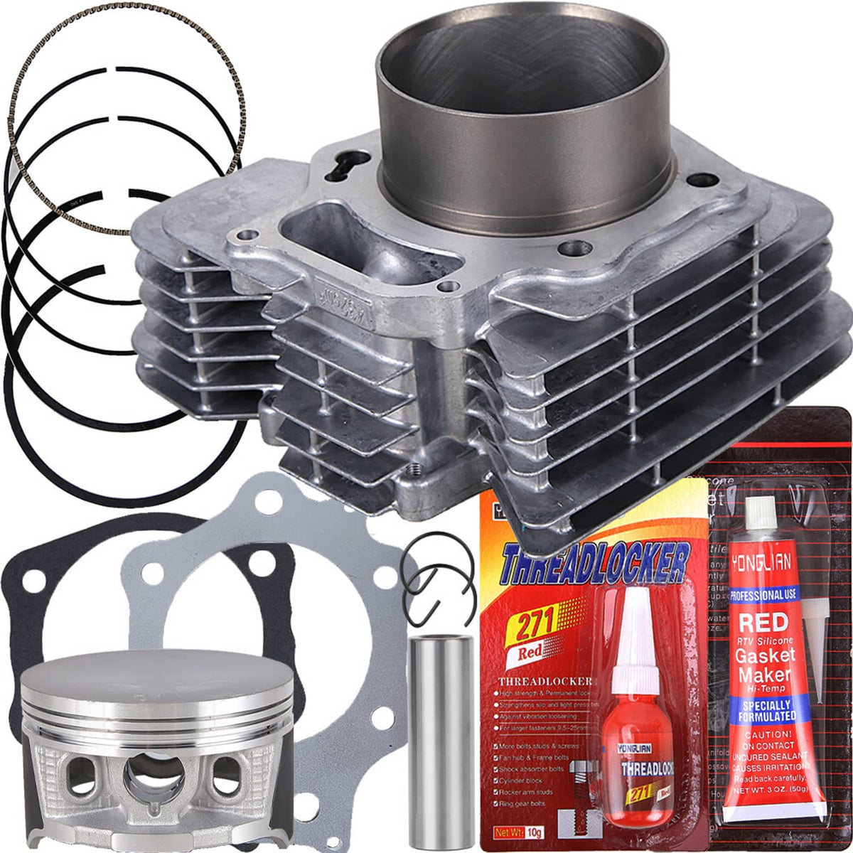 Solidspare CYLINDER PISTON GASKET TOP END Kit For Honda Foreman 450 TRX TRX450 FE 1998-2004