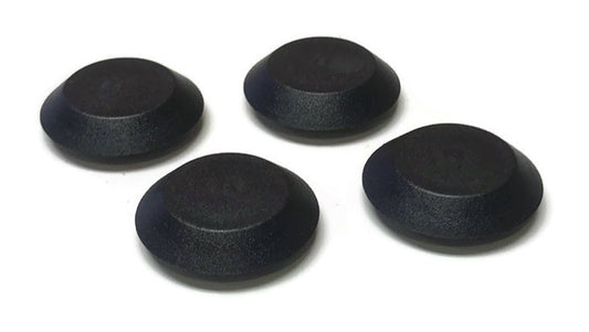 Solid Spare (4) 9/16" Inch Black Plastic FLUSH MOUNT HOLE PLUG - Sheet Metal Auto Body Panel