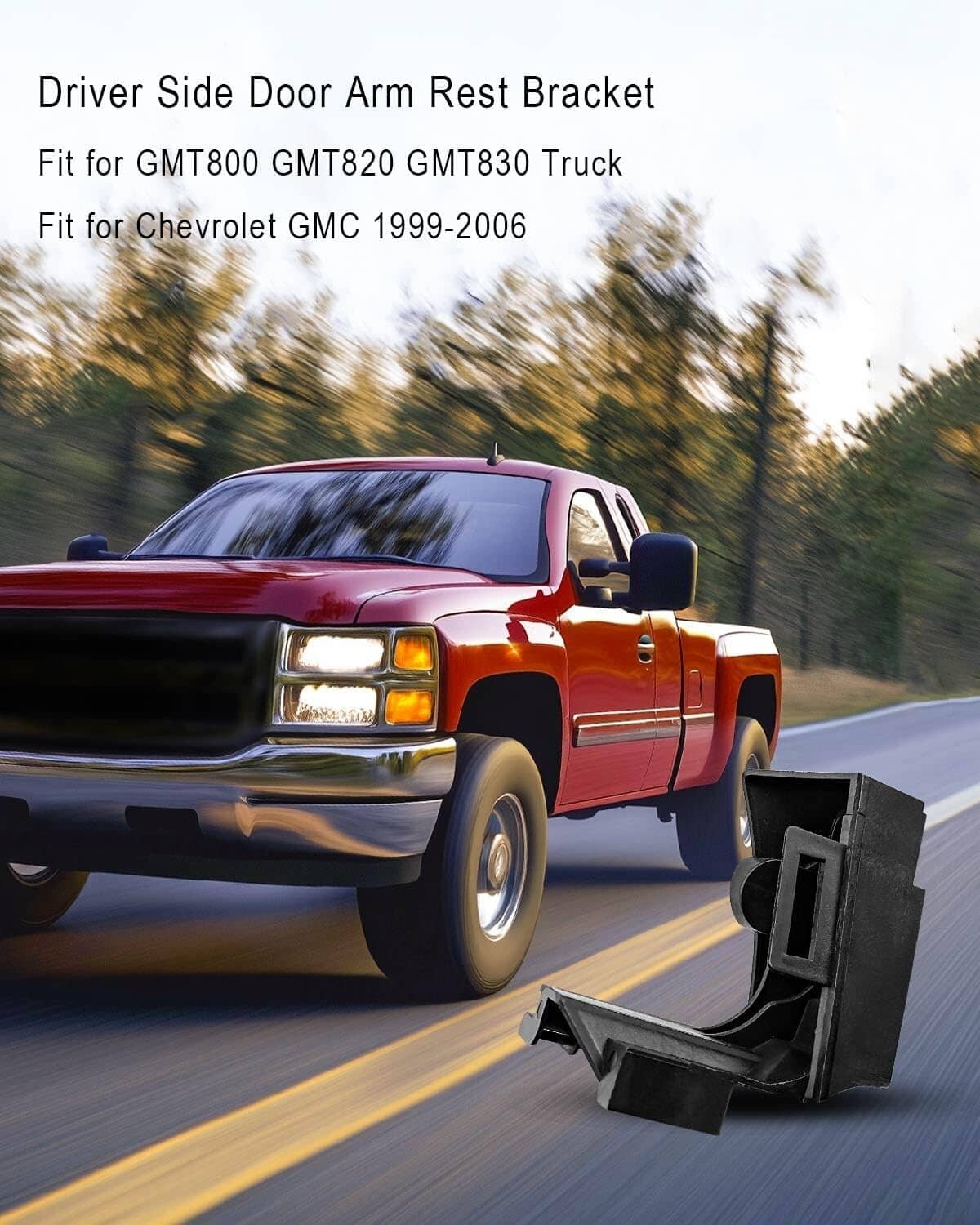 Solid Spare For Chevrolet/Chevy GM 99-06 Truck Suburban Driver Arm Rest Bracket GMT800,Left