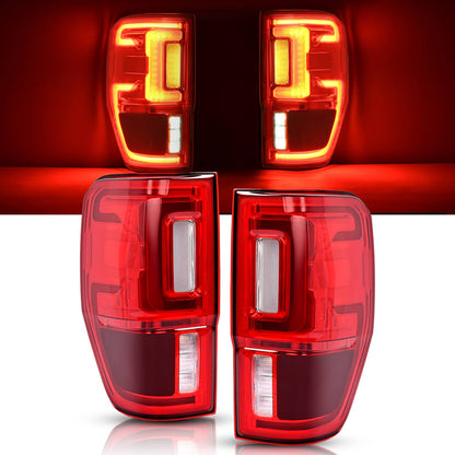 Solid Spare LED Tail Lights Tail Lamps w/Blind Spot For Ford Ranger 2019 2020 2021 2022 2023