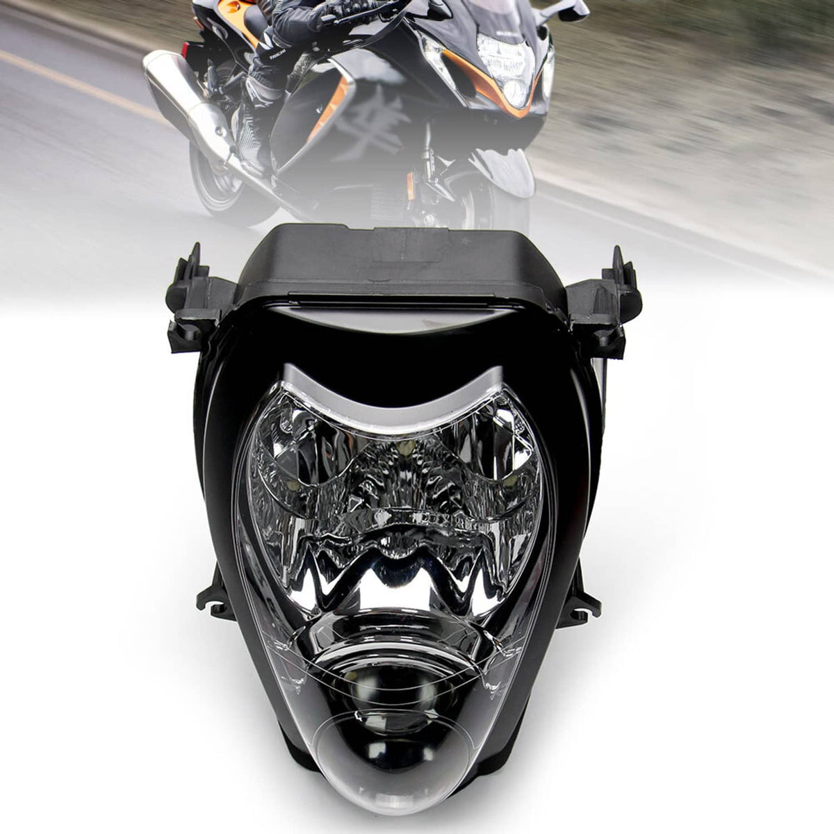 Solidspare Fit For Suzuki 1999-2007 Hayabusa GSX1300R Motorcycle Front Headlight Head Lamp