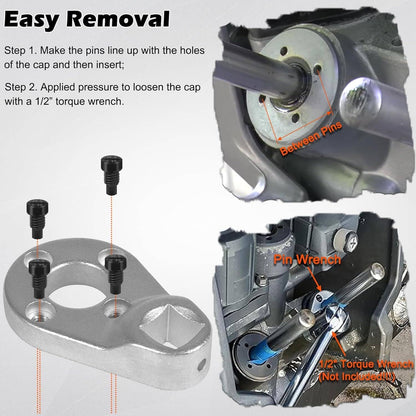 Solid Spare For Yamaha 115225FS Rebuild Trim Tilt Seal Kit + Outboard MT0006 Pin Wrench