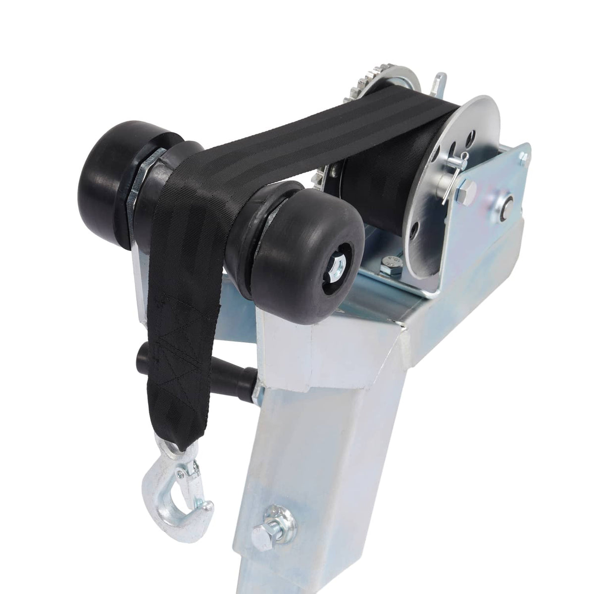 Solidspare Adjustable Winch Stand Winch Post W/ 1400lbs Winch Roller For Boat Trailers