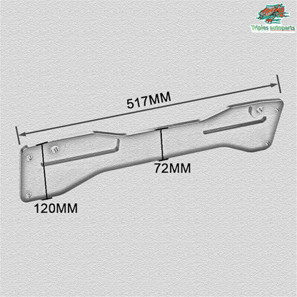 Solidspare Rear Lower Control Arm Subframe Brace Fit For Civic 01-05 DX ES LX EX SI EM EP3